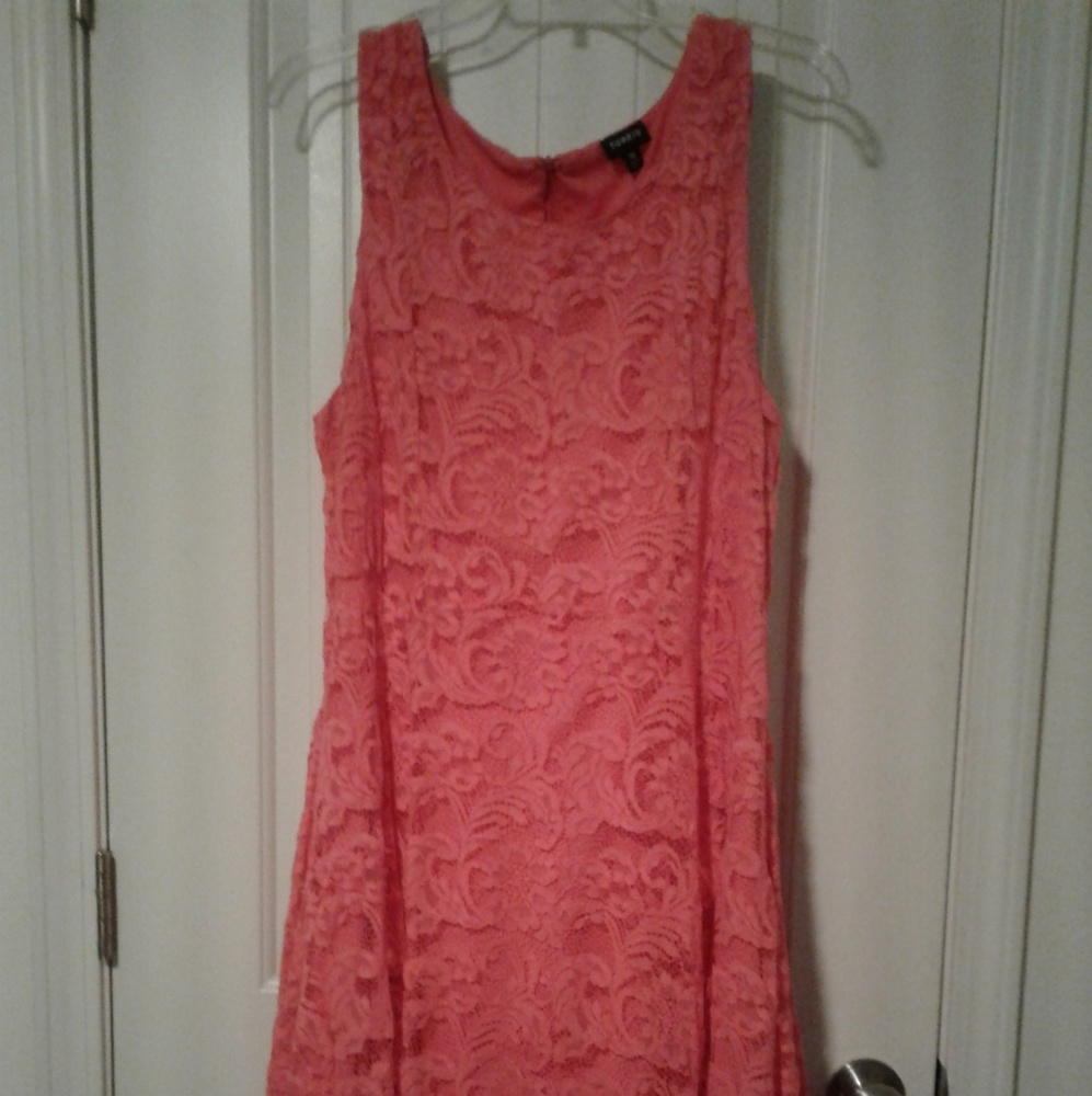 Torrid coral skater dress